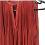 River Island Ladies Red Semi Pleated Sheer Top Long Sleeves Cold Shoulders Sz 10 including postage Image 8