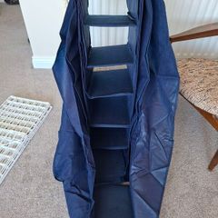 Navy wardrobe storage
