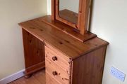 Traditional Solid Wood Dressing Table &amp; Arched Mirror Set