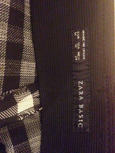 Black and white checked Zara leggings