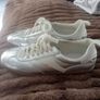Silver gazelle type trainers Image 2