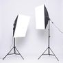 Photography Lighting Kit 2x 135W Continuous Lighting Kit 20"x28"/50x70cm Softbox Soft Box Photo Studio Set Light Bulbs Lamp 5500K Photography E27 Socket Softboxes UK Plug Image 7