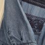 Esprit denim style dress with embroidery detail Sz S ( Fit 8-10 UK) Image 7