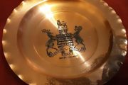 copper coat of arm's plate