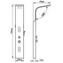 Shower Panel System Stainless Steel Curved Image 10