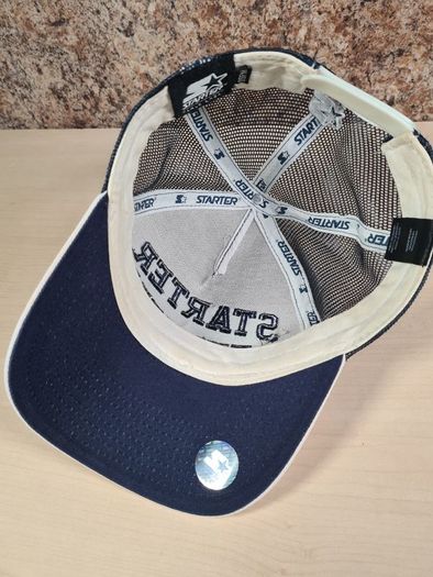 STARTER ATHLETIC DEPT baseball cap Mesh Trucker hat snapback white navy