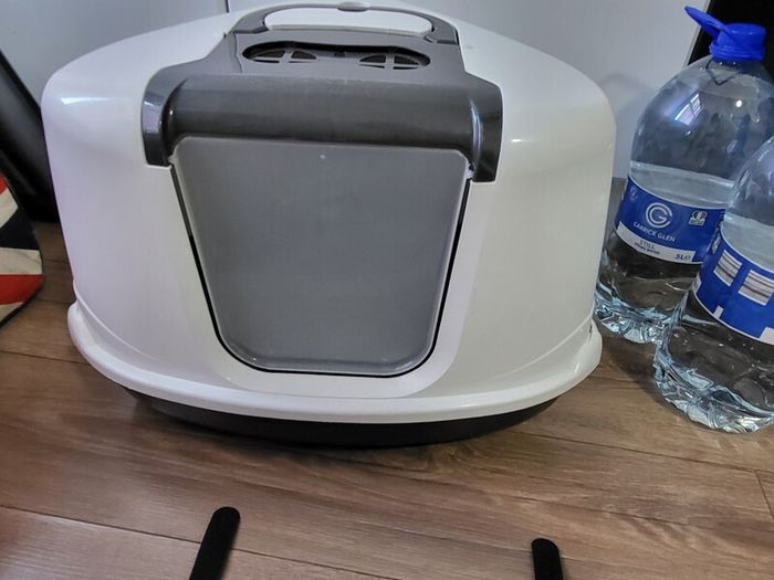 cat corner litter box