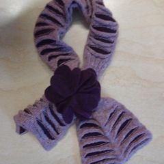 Ladies wool scarf, Merino wool scarf, Gift, Mc Connell woollen mills scarf