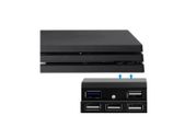 Ps4 Pro Console Dobe 5 Port Usb Hub 4 X Usb 2.0, 1 X Usb 3.0