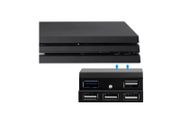 Ps4 Pro Console Dobe 5 Port Usb Hub 4 X Usb 2.0, 1 X Usb 3.0