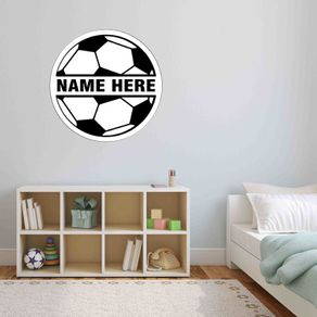 Personalised with name soccer sign for kids wall football sign with custom text
