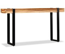 Console Table Solid Reclaimed Wood Adjustable