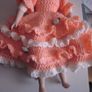 Hermitage Mint Porcelain  Doll with Crotchet Dress 1988 Image 7