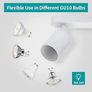 4 Way Ceiling Spotlight Bar White, Modern Ceiling Light Fitting Adjustable with GU10 Socket Spot Lights Ceiling Indoor Spot Lamp Rotatable for Kitchen Bedroom Hallway, GU10 Bulb Not Included Image 4