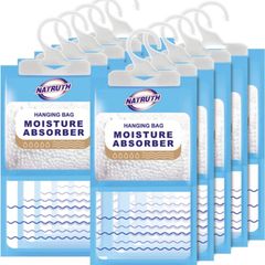 Wardrobe Dehumidifier Hanging Bags,10 PACKS Moisture Absorber Deodorate Moistureproof Desiccant Use for Kitchen Bathroom Wardrobe,Closet Dehumidifier Bags (FREE POSTAGE)