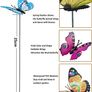 24pcs Garden Butterflies on Sticks, Garden Ornaments Outdoor, Decorative Butterflies for Flower Pot/Plant/Yard/Garden Summer Houses, Fairy Garden Accessories (FREE SHIPPING) Image 6