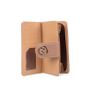 New Stylish Khaki - Quilted Metail Detail Trim Purse Image 4