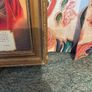 Vintage Sacred Heart Blessing Framed Image 5