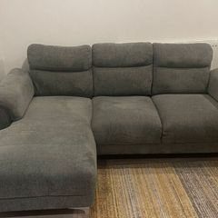 Left hand facing sofa and an arm chair