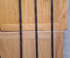 Three long handled fire tools