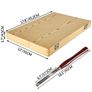 8PCS + 1 Free HSS Red Lathe Chisel Set for Wood Turning Root Furniture Carving Knife 6.89" Blade 16.14" Chisel With Tool Box Image 2