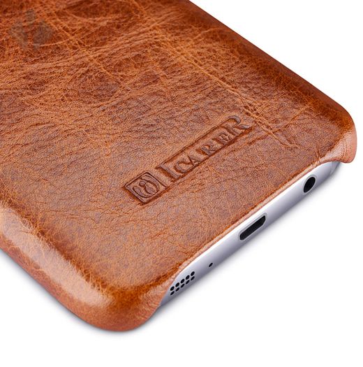 S7 Vintage Oil Wax Leather Back Cover