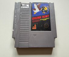 Drunk Hunt - Nintendo NES Cartridge Flask (Duck Hunt)