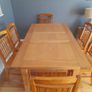 Solid Oak Dining Table with 6 Solid Oak Chairs Image 5