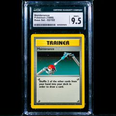 Maintenance 83/102 CGC 9.5 Mint+ Graded Uncommon WOTC Base Set 1999 Pokemon Card Vintage