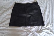 Faux Leather Mini Skirt