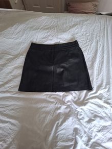 Faux Leather Mini Skirt