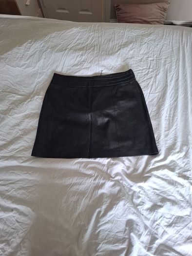 Faux Leather Mini Skirt