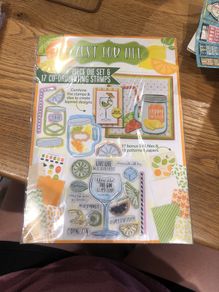 card making9 piece die set and 17 coordinating stamps