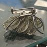 Beautiful old Silver Broach with Pearls Image 3