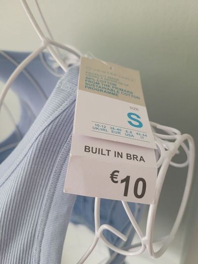 bnwt blue crop top