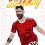 Handmade Bruno Fernandes Manchester United Birthday A5 Card, Perfect for gifts, occasions, or funny card for Football Fans Image 2