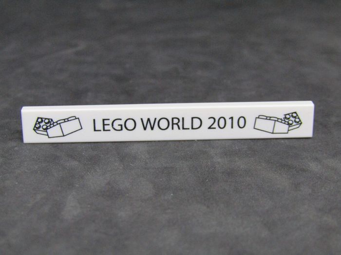 Lego World Fair Promotion Tile from Denmark 2010 A Rare Promotion Tile From Private Collection Collected At The Lego World Fair in Bella Center Copenhagen Denmark February 2010 RARE AND HARD TO FIND