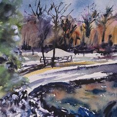 Stephen's green watercolour