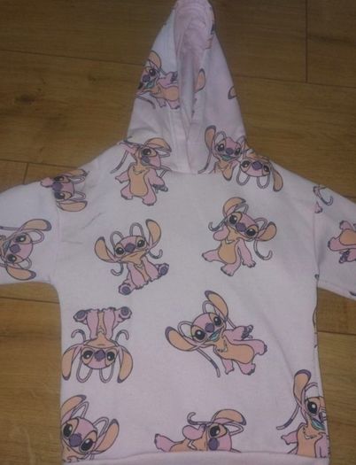 x2 Bundle - Disney Angel Hoodie Jumper + Primark Hoodie Zipped Jacket - Size - 4-5 Years