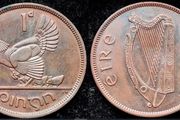 [#2086] - Ireland 1943 | Irish 1d | Irish One Penny | Hen and Chicks | KM.11 | TONED
