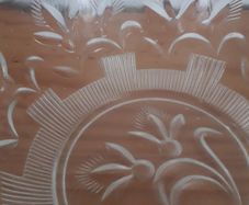 FRUIT BOWL - Vintage Glass Patterned