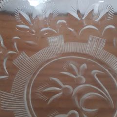 FRUIT BOWL - Vintage Glass Patterned