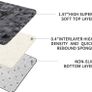 MULTIPLE SIZES AVAILABLE Rugs Living Room 160x230cm, Grey Area Rugs for Bedroom, Washable Anti Slip Extra Large Shaggy Soft Rug Fluffy Modern Floor Carpets Mat Beside Rugs for Kids Living Room Image 6
