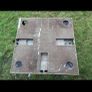Distressed Folding card table Image 2