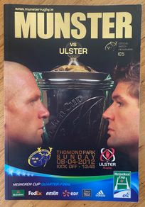 2012 Munster v Ulster - Heineken Cup Quarter-Final Programme