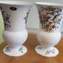 2XAynsley Trumpet Vase (large) - Pembroke Aynsley Fine Bone China Porcelain Made in England Pembroke Pattern Collectable Gift Vintage Image 6
