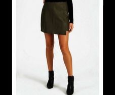 Mini Faux Leather Skirt size 12