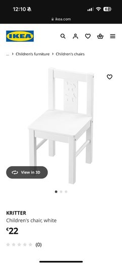 Red toddler chair