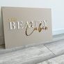 3D Gold Lettering Wall Sign Panel - Custom Acrylic Letters, Any Logo Image 2