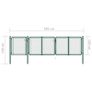 Garden Gate Steel 100x395 cm Green Image 5